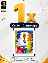 1 Pacote de Figurinhas Panini Copa Do Mundo Fifa 2026 (7 Unidades)