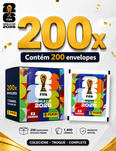 200 Pacotes de Figurinhas Panini Copa Do Mundo Fifa 2026 (1400 Unidades)
