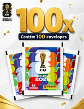 100 Pacotes de Figurinhas Panini Copa Do Mundo Fifa 2026 (700 Unidades)
